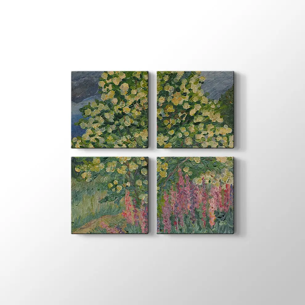 Yağlıboya Ağaç Kanvas Tablo