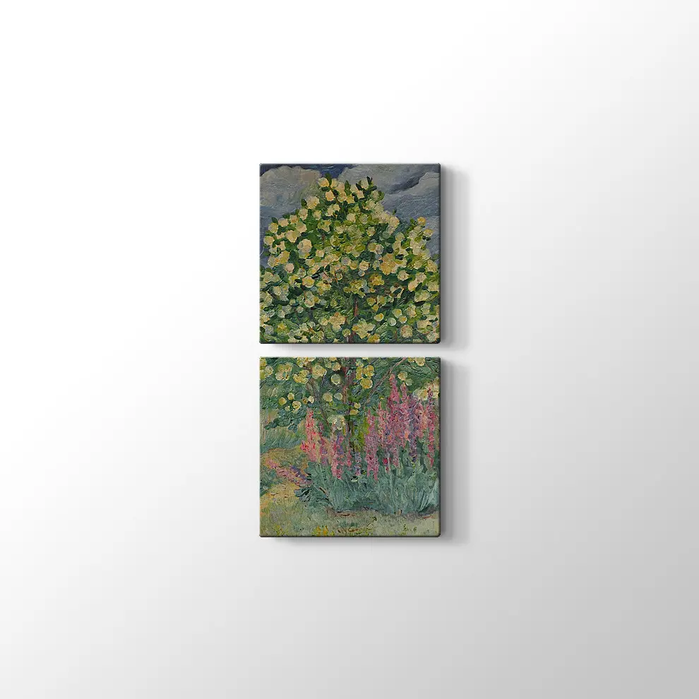 Yağlıboya Ağaç Kanvas Tablo