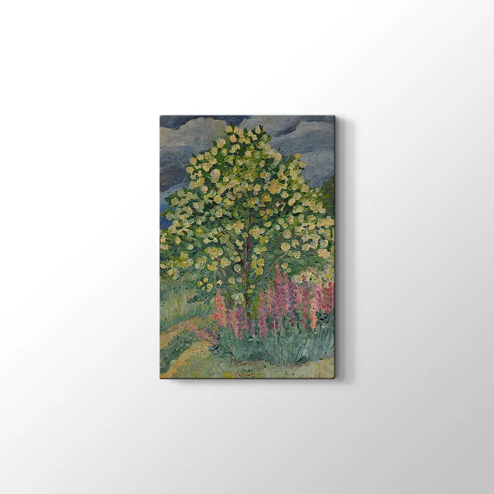 Yağlıboya Ağaç Kanvas Tablo