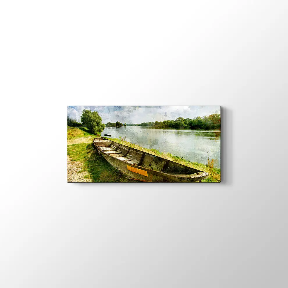 Eski Sandal ve Sonbahar Kanvas Tablo