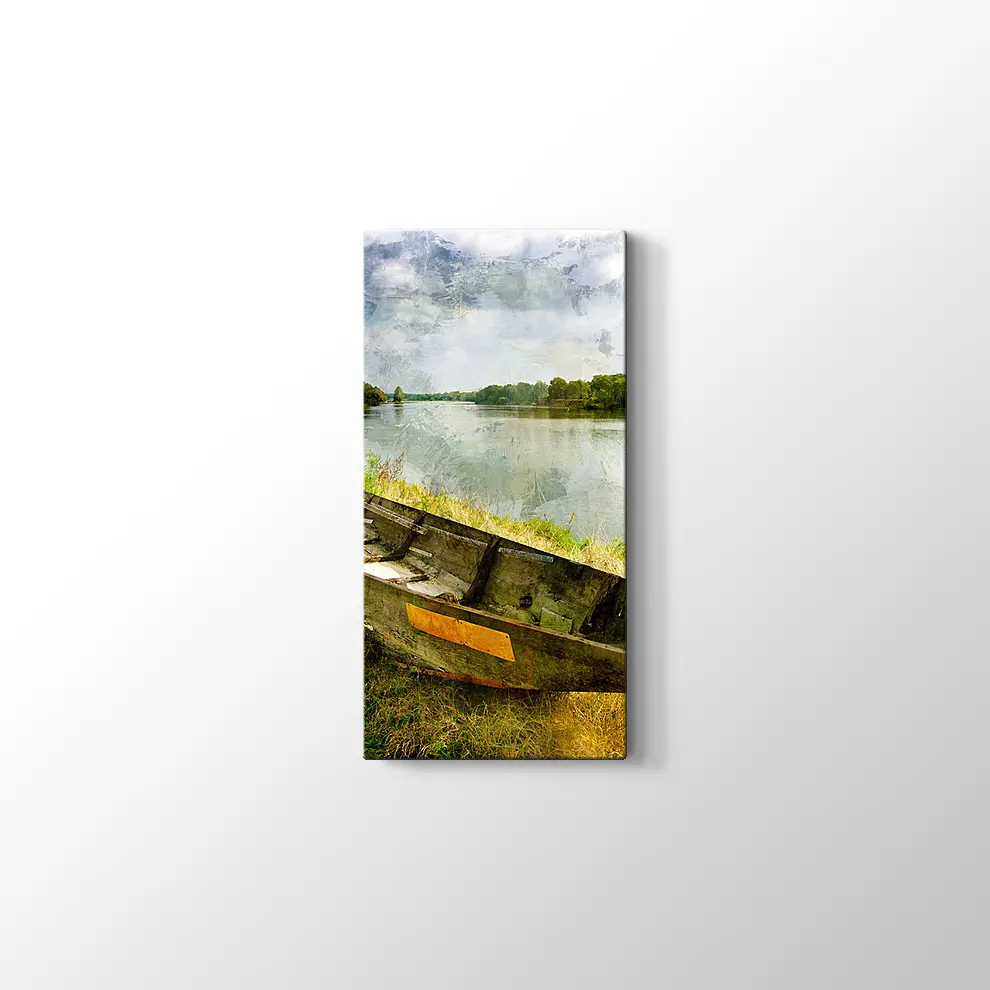 Eski Sandal ve Sonbahar Kanvas Tablo