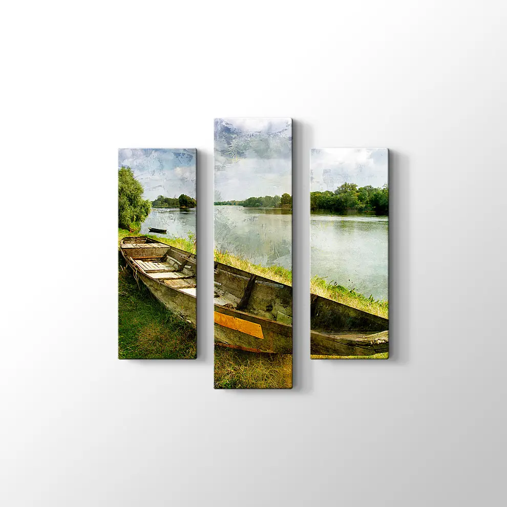 Eski Sandal ve Sonbahar Kanvas Tablo