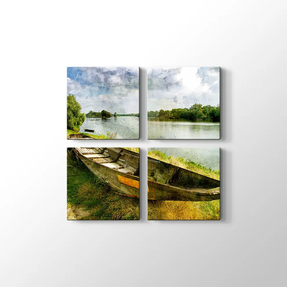 Eski Sandal ve Sonbahar Kanvas Tablo