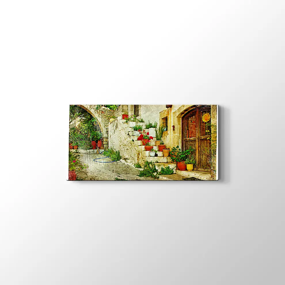 Yunan Köyleri Kanvas Tablo