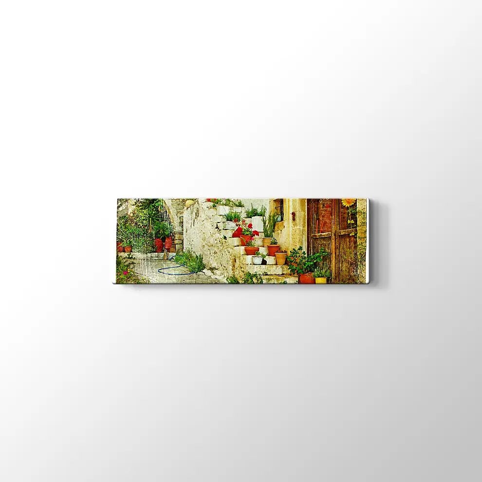 Yunan Köyleri Kanvas Tablo