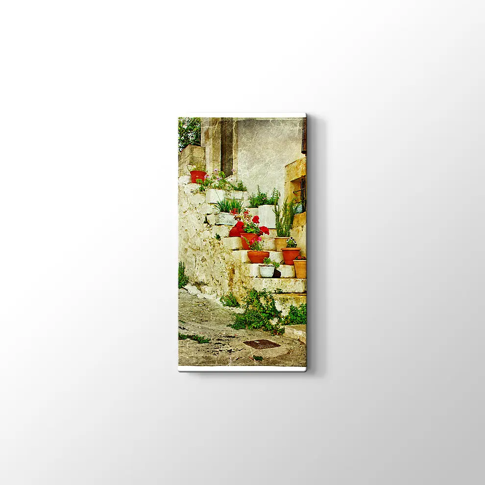 Yunan Köyleri Kanvas Tablo