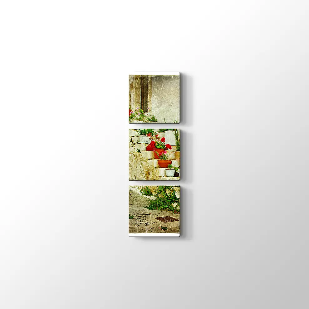 Yunan Köyleri Kanvas Tablo