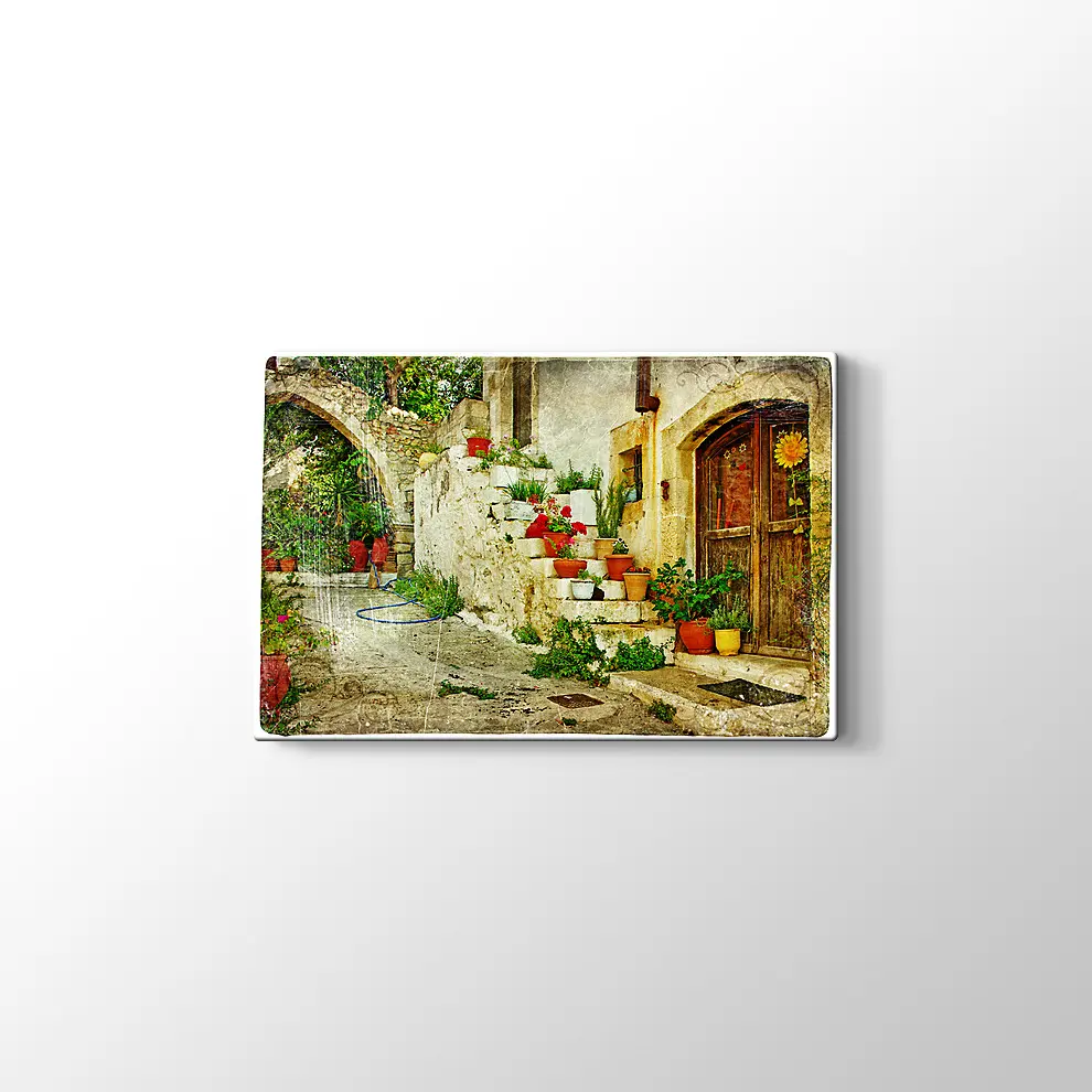 Yunan Köyleri Kanvas Tablo