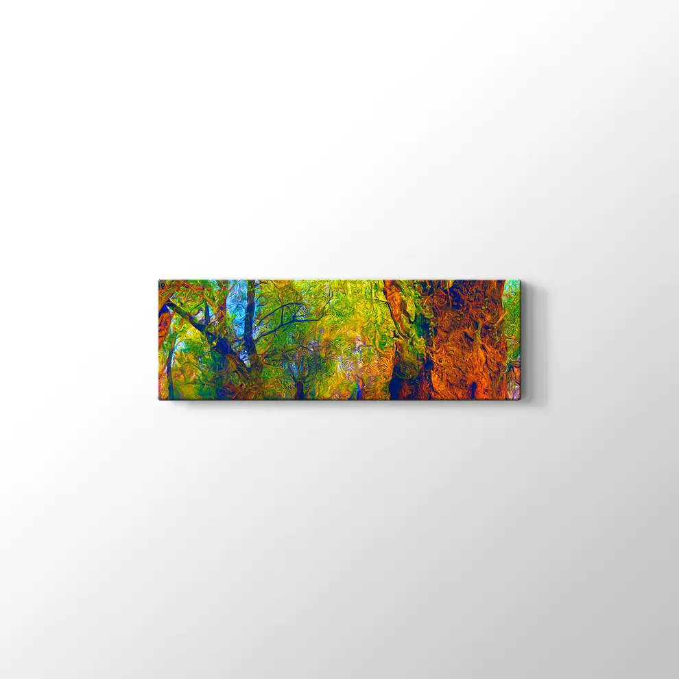 Orman ve Sonbahar Kanvas Tablo