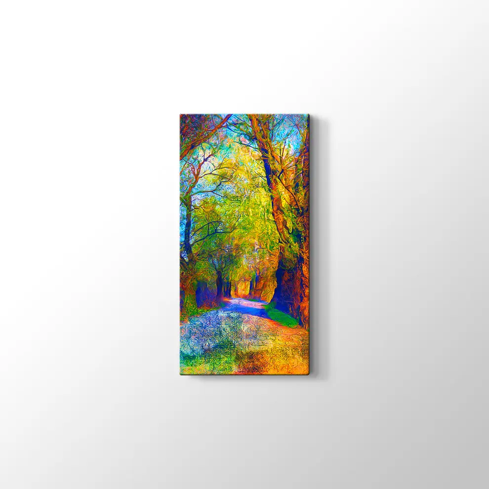 Orman ve Sonbahar Kanvas Tablo