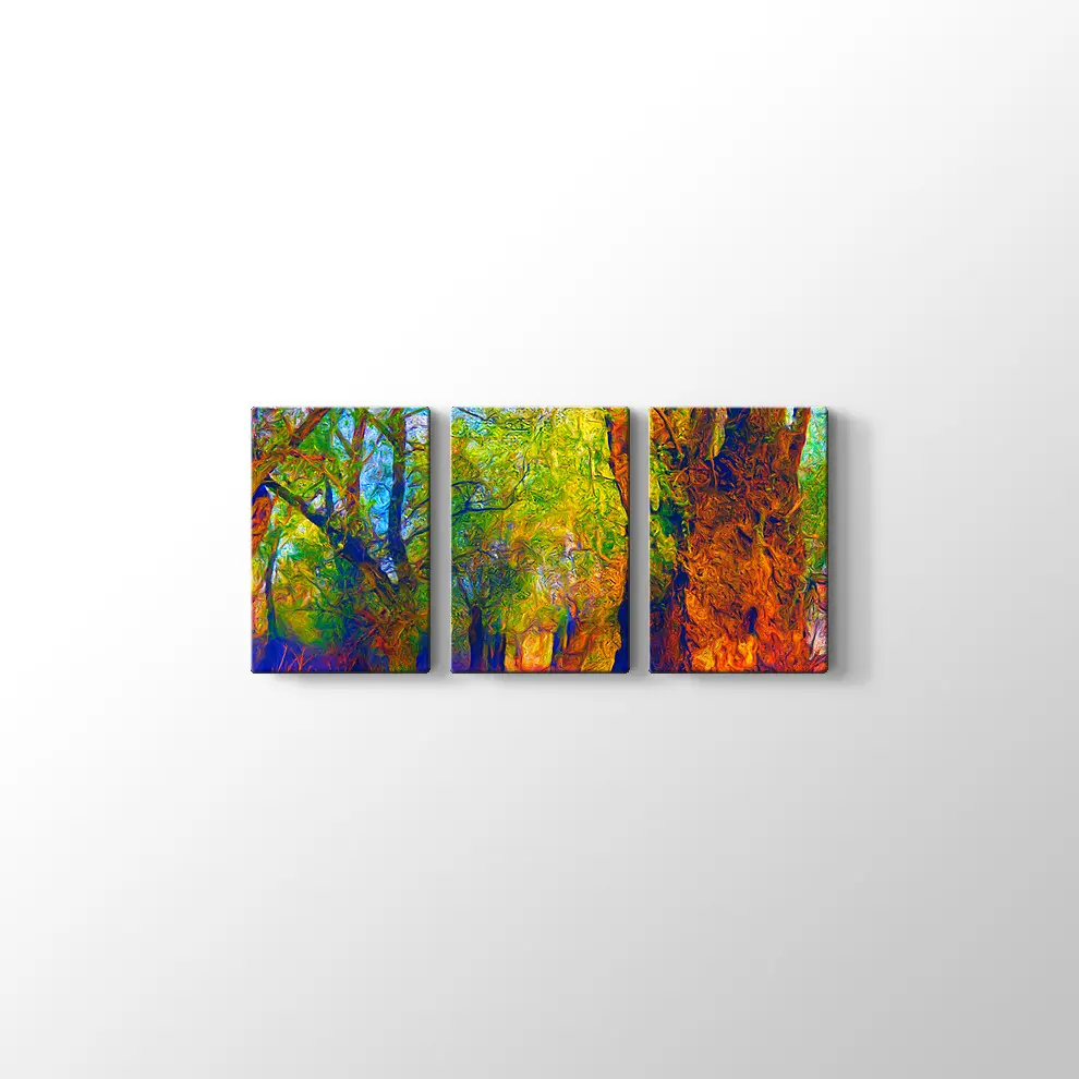 Orman ve Sonbahar Kanvas Tablo