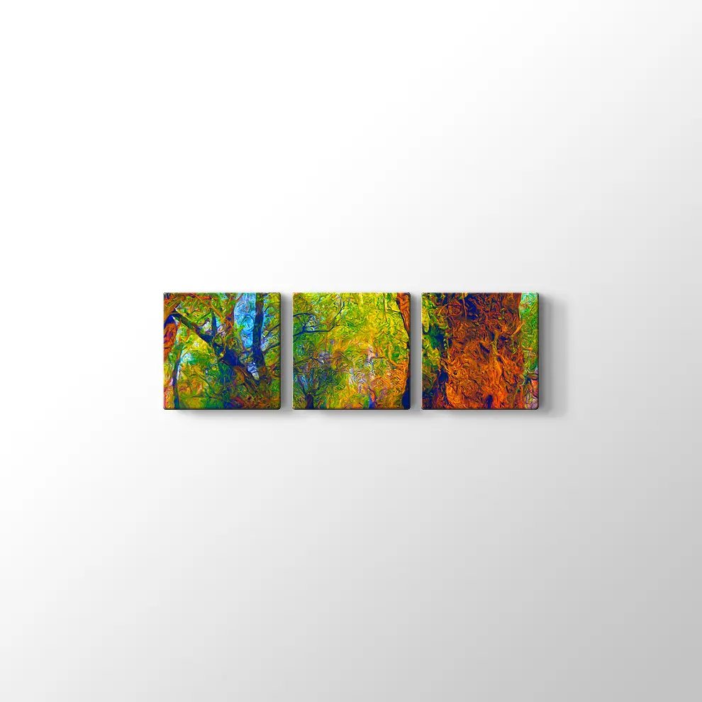 Orman ve Sonbahar Kanvas Tablo