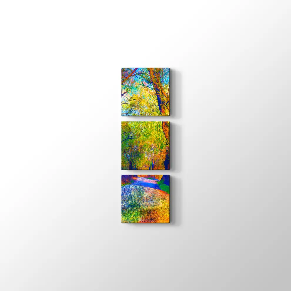 Orman ve Sonbahar Kanvas Tablo