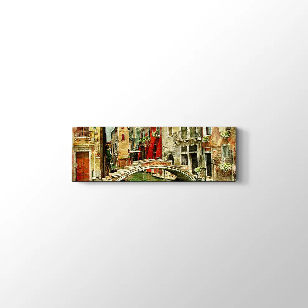 Venedik Köprü Kanvas Tablo