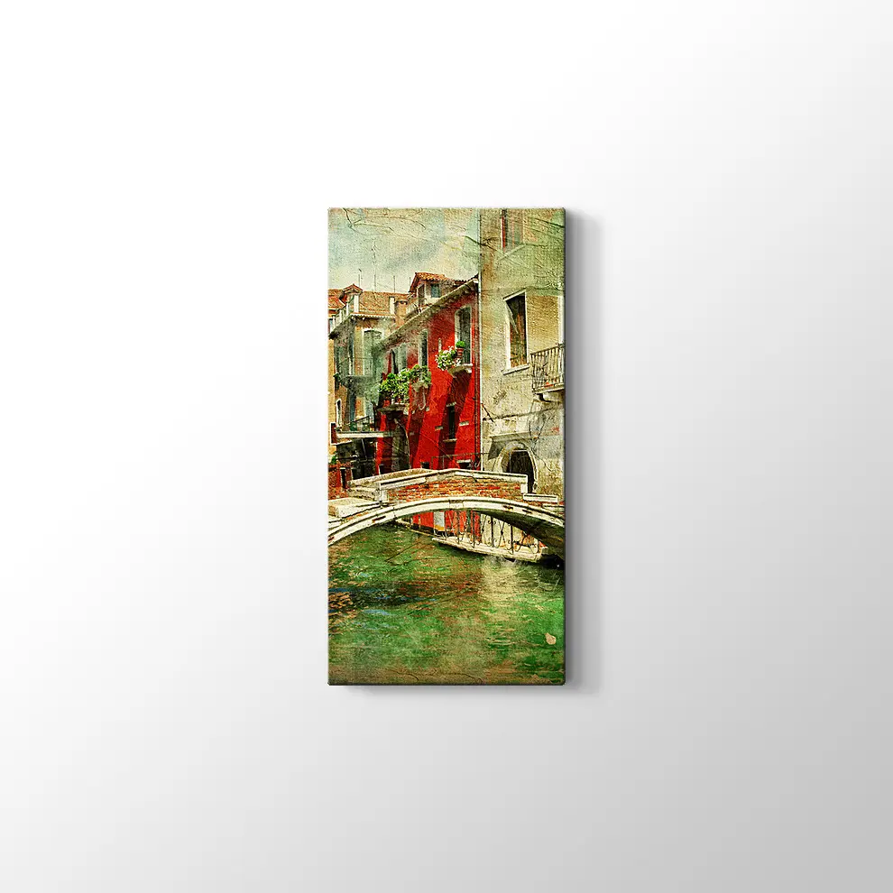 Venedik Köprü Kanvas Tablo