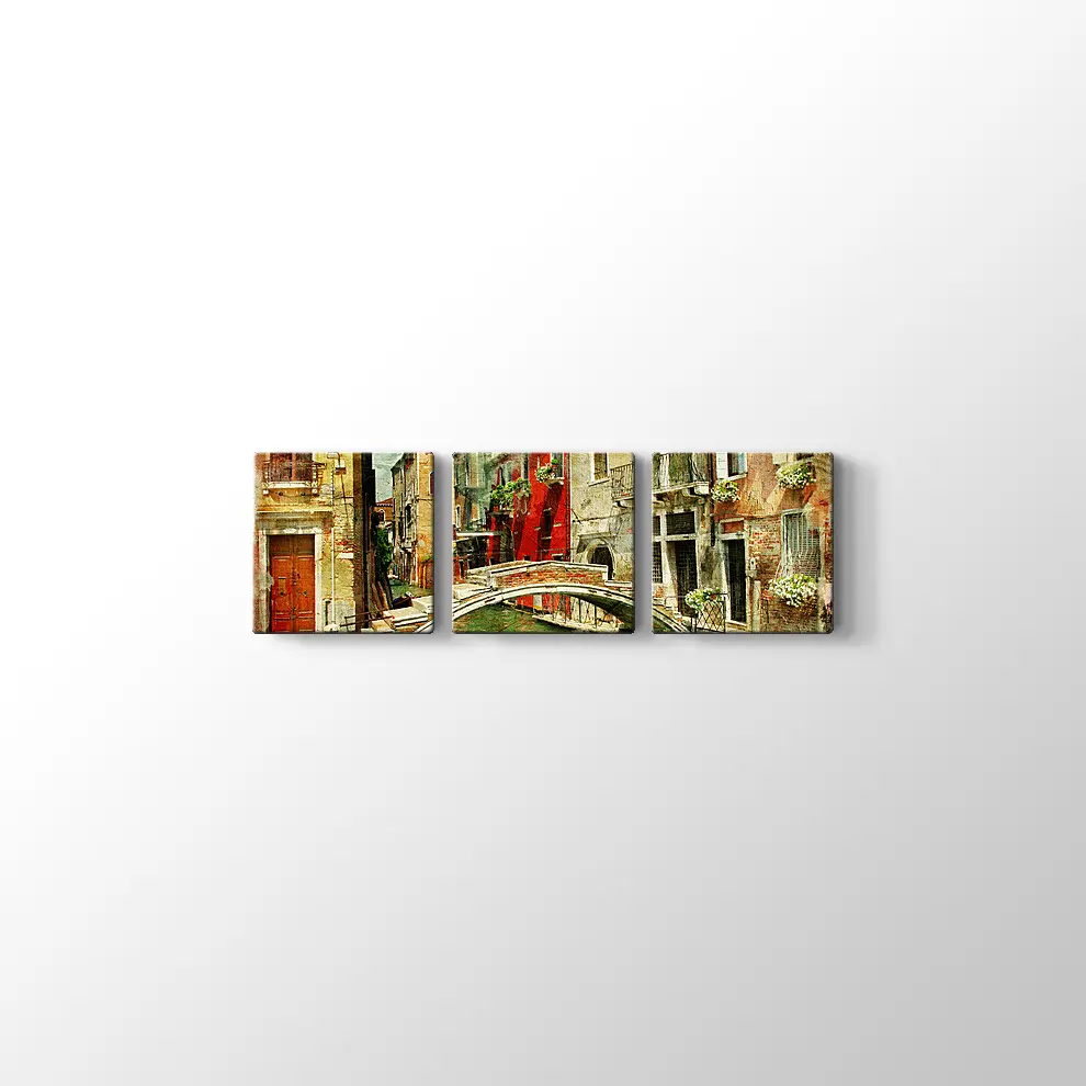 Venedik Köprü Kanvas Tablo