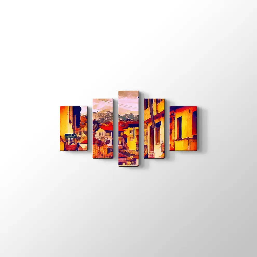 Avrupa Caddesi Kanvas Tablo
