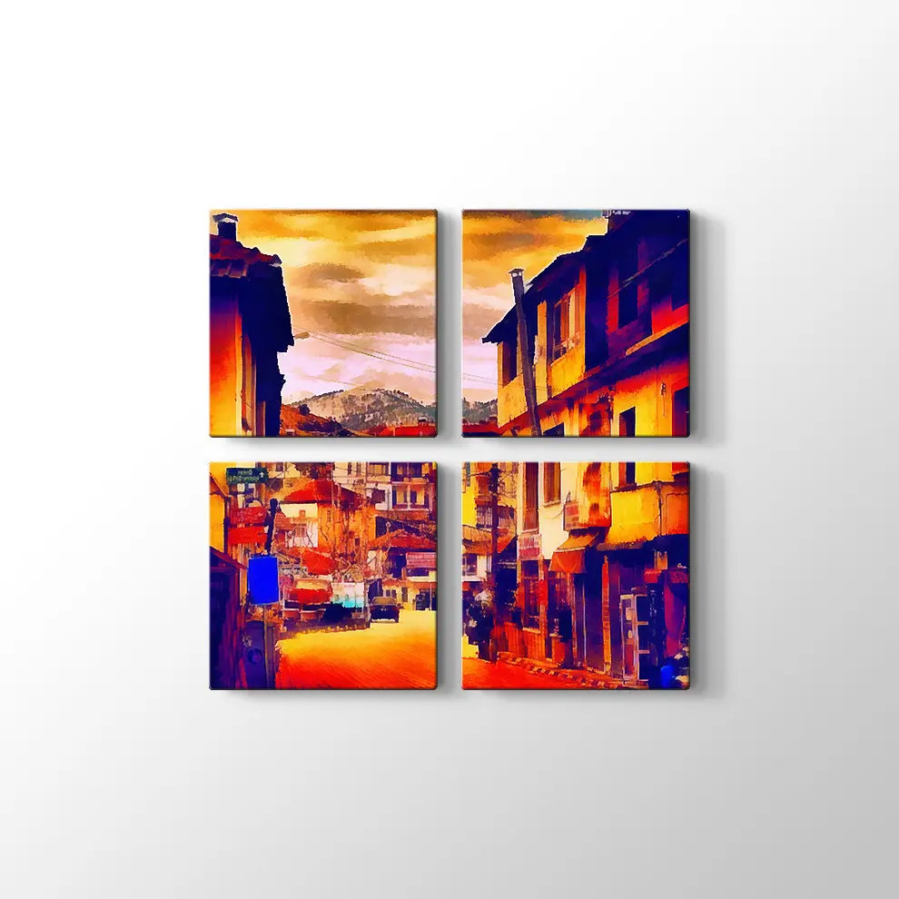 Avrupa Caddesi Kanvas Tablo