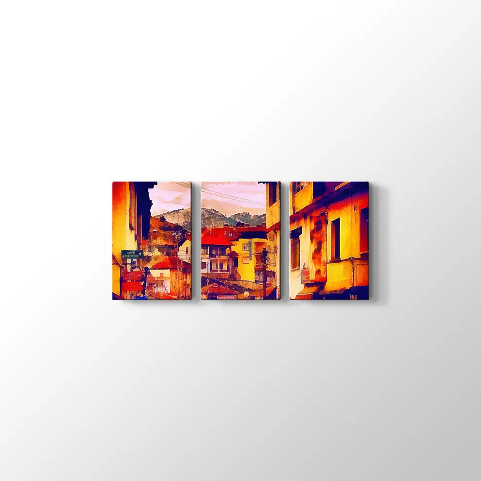 Avrupa Caddesi Kanvas Tablo