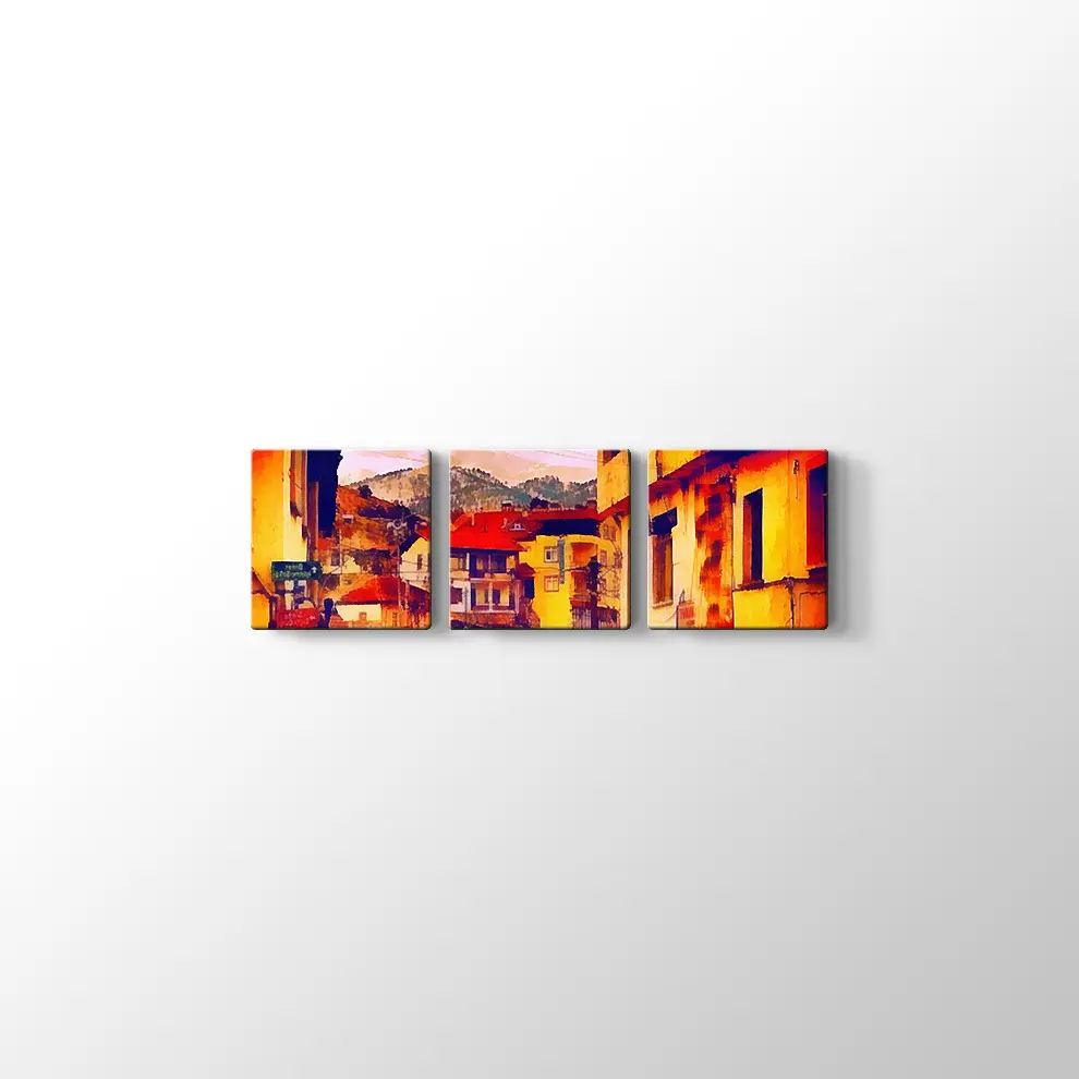 Avrupa Caddesi Kanvas Tablo