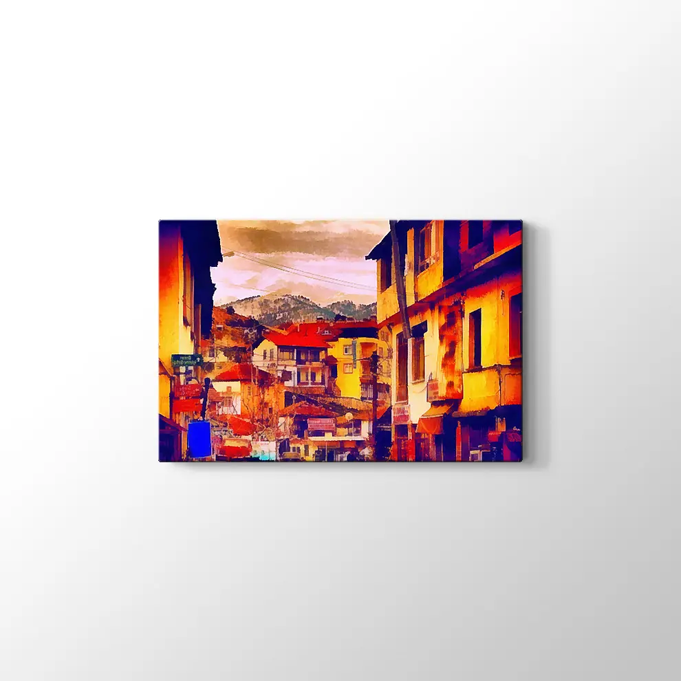Avrupa Caddesi Kanvas Tablo