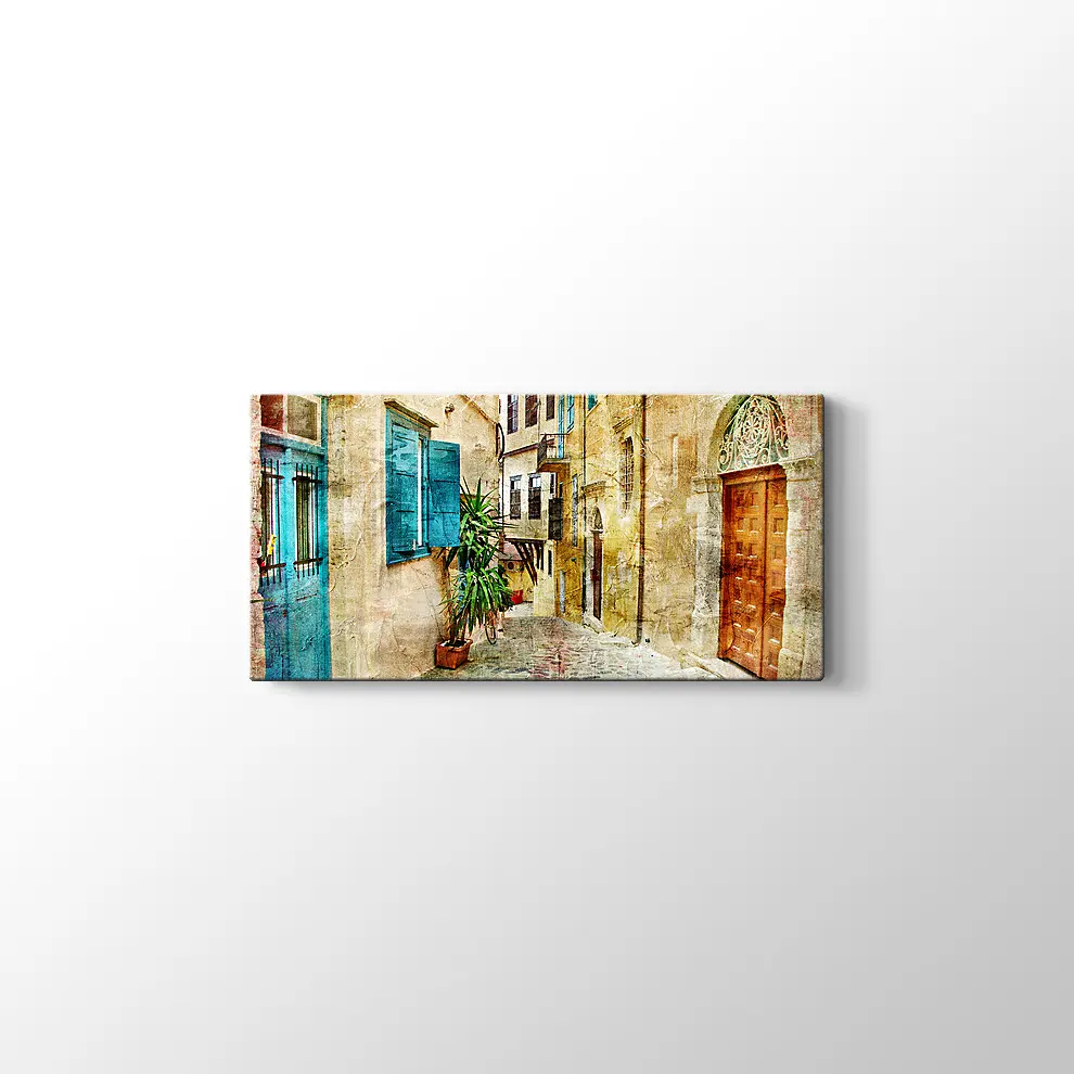 Yunanistan'ın Eski Sokakları Tablosu