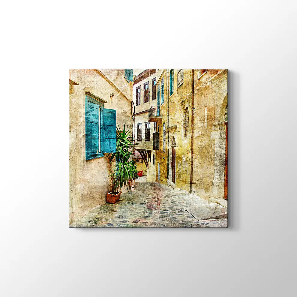 Yunanistan'ın Eski Sokakları Tablosu