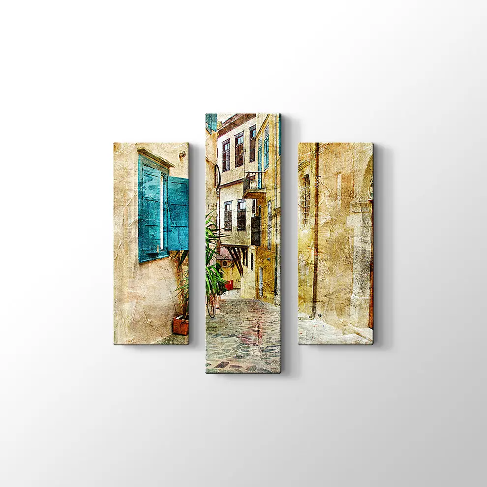 Yunanistan'ın Eski Sokakları Tablosu