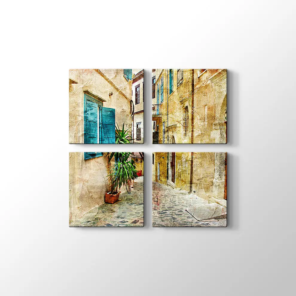 Yunanistan'ın Eski Sokakları Tablosu