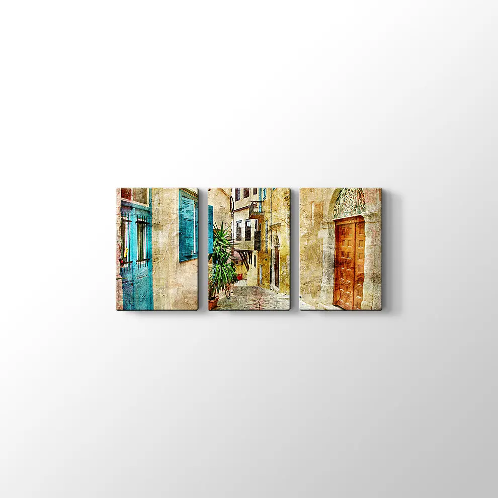 Yunanistan'ın Eski Sokakları Tablosu