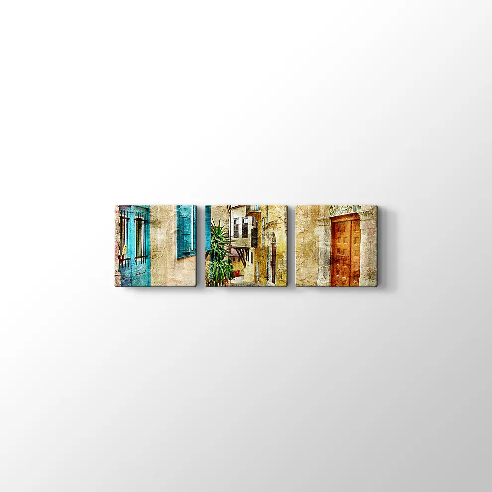 Yunanistan'ın Eski Sokakları Tablosu