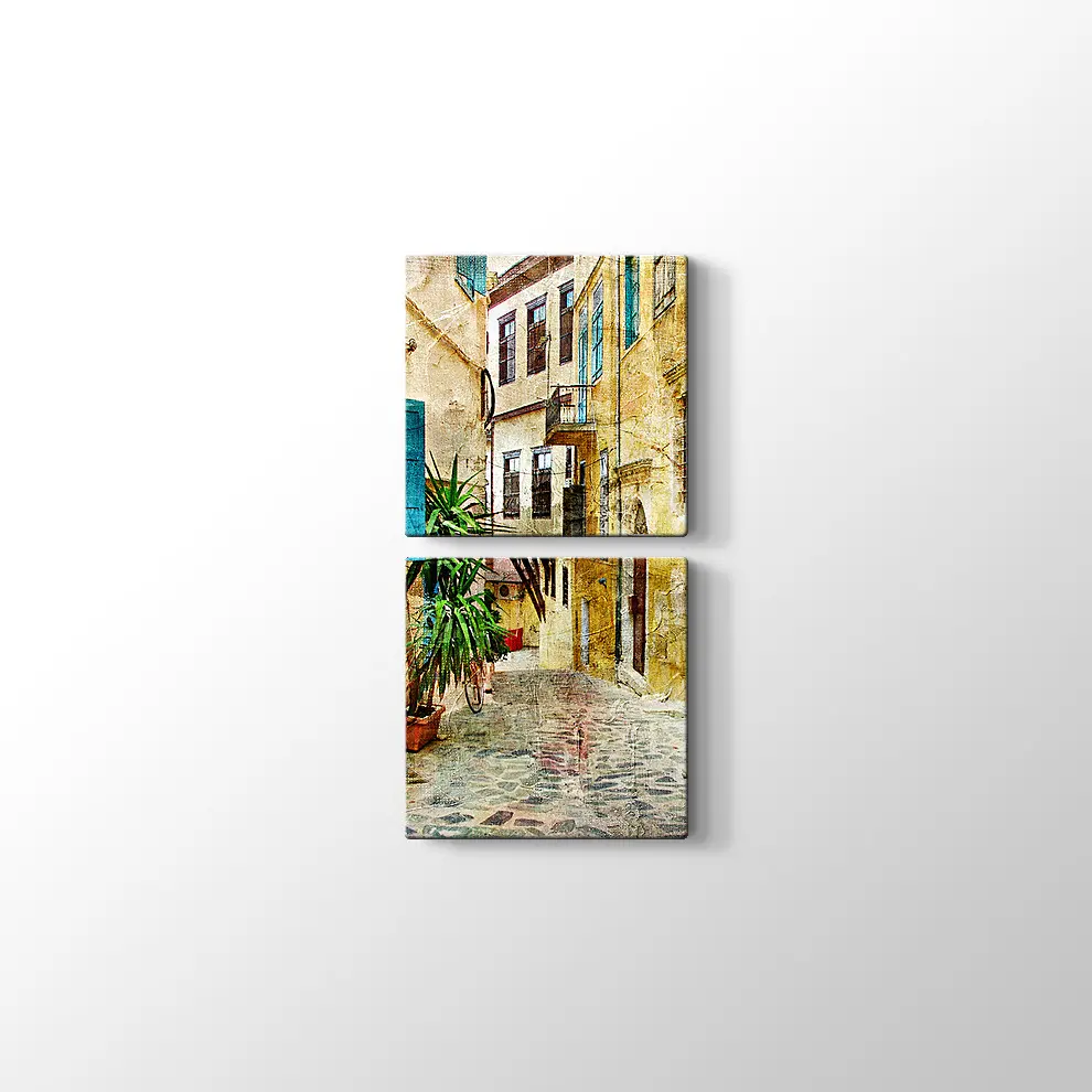 Yunanistan'ın Eski Sokakları Tablosu