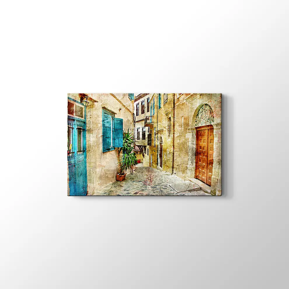 Yunanistan'ın Eski Sokakları Tablosu