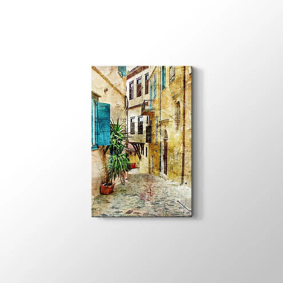 Yunanistan'ın Eski Sokakları Tablosu