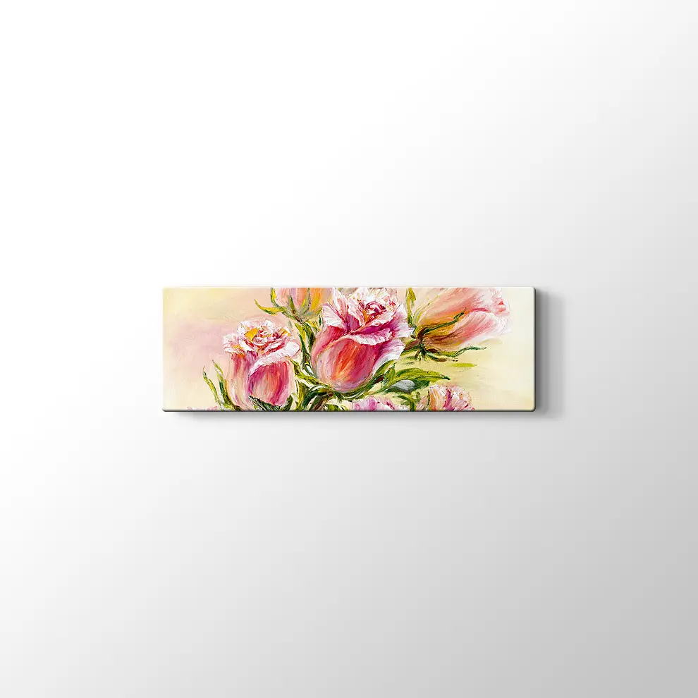 Yağlıboya Gül Kanvas Tablo