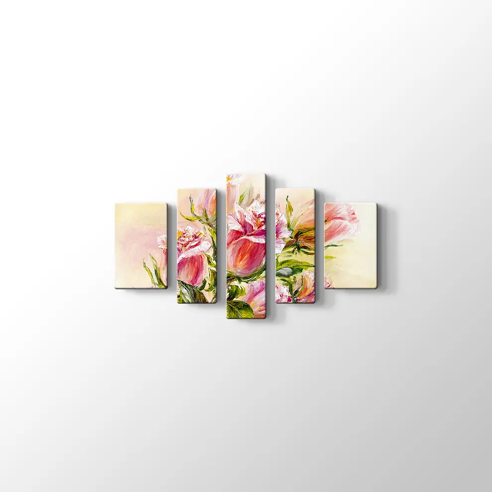 Yağlıboya Gül Kanvas Tablo