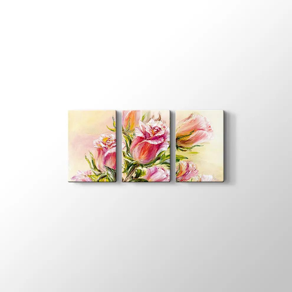 Yağlıboya Gül Kanvas Tablo