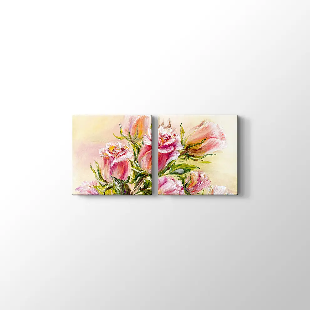 Yağlıboya Gül Kanvas Tablo