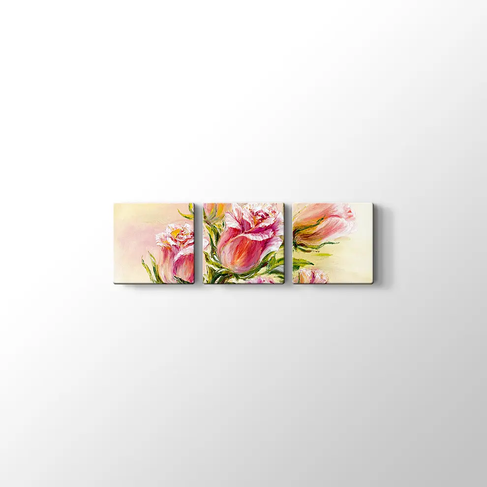 Yağlıboya Gül Kanvas Tablo