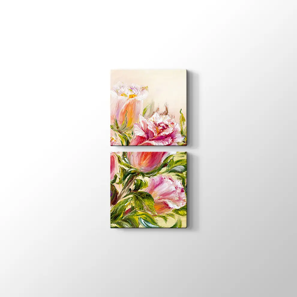 Yağlıboya Gül Kanvas Tablo