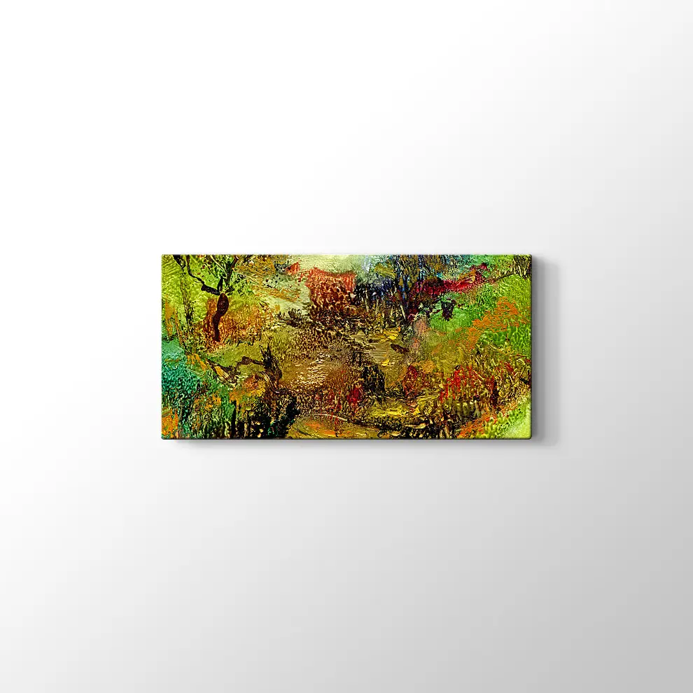 Ormanda Sonbahar Kanvas Tablo