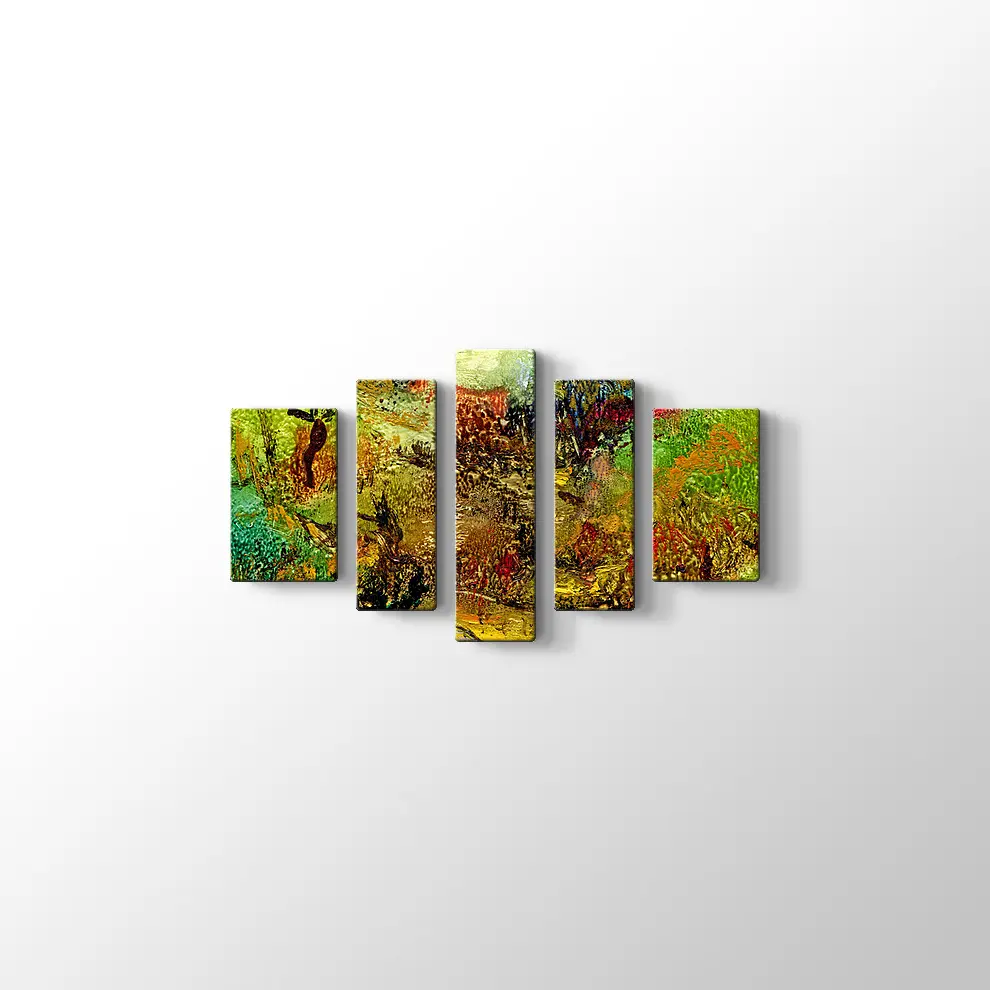 Ormanda Sonbahar Kanvas Tablo