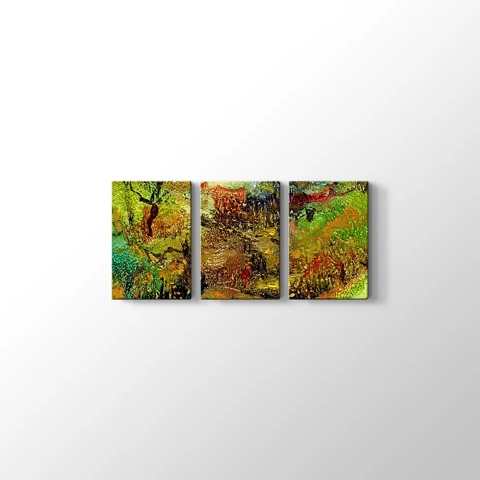 Ormanda Sonbahar Kanvas Tablo