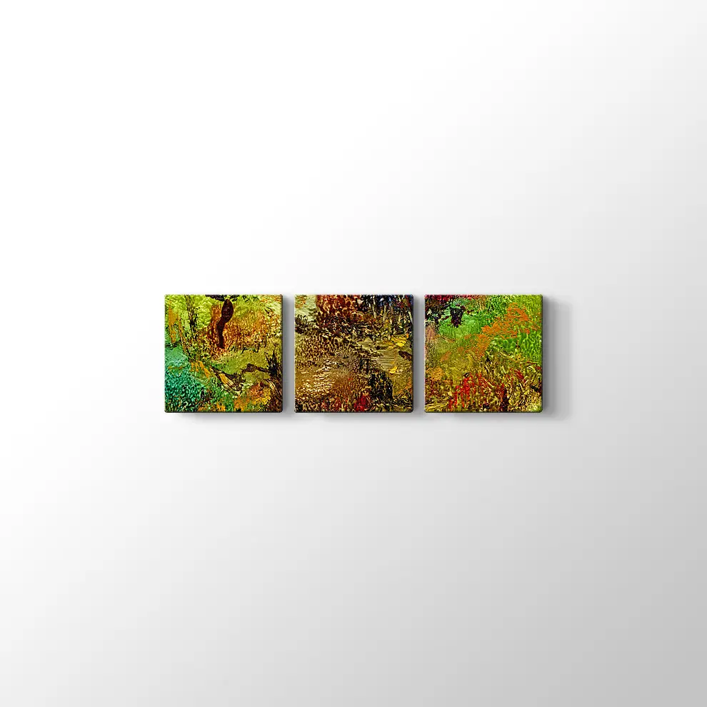 Ormanda Sonbahar Kanvas Tablo