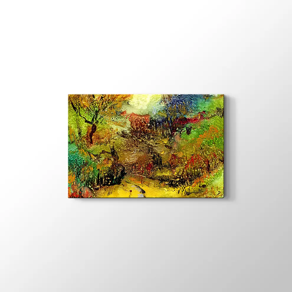 Ormanda Sonbahar Kanvas Tablo