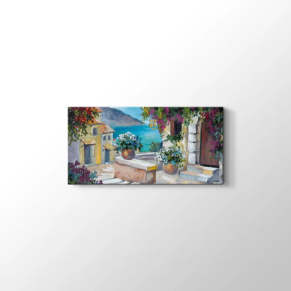 Bodrum Sokakları Kanvas Tablo