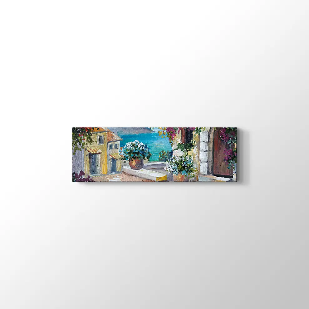 Bodrum Sokakları Kanvas Tablo