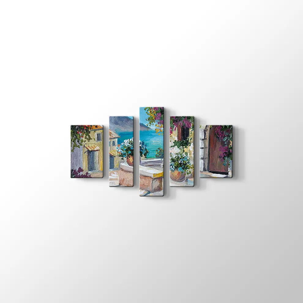 Bodrum Sokakları Kanvas Tablo