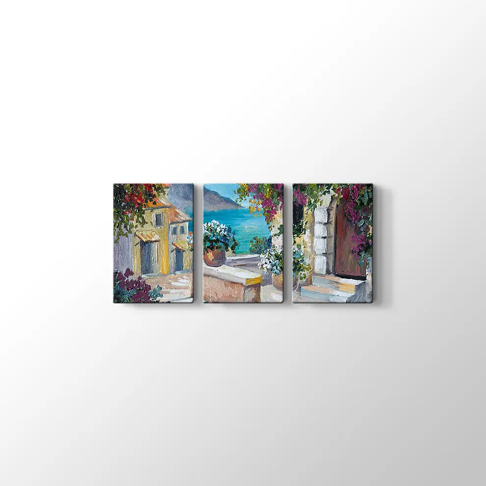 Bodrum Sokakları Kanvas Tablo