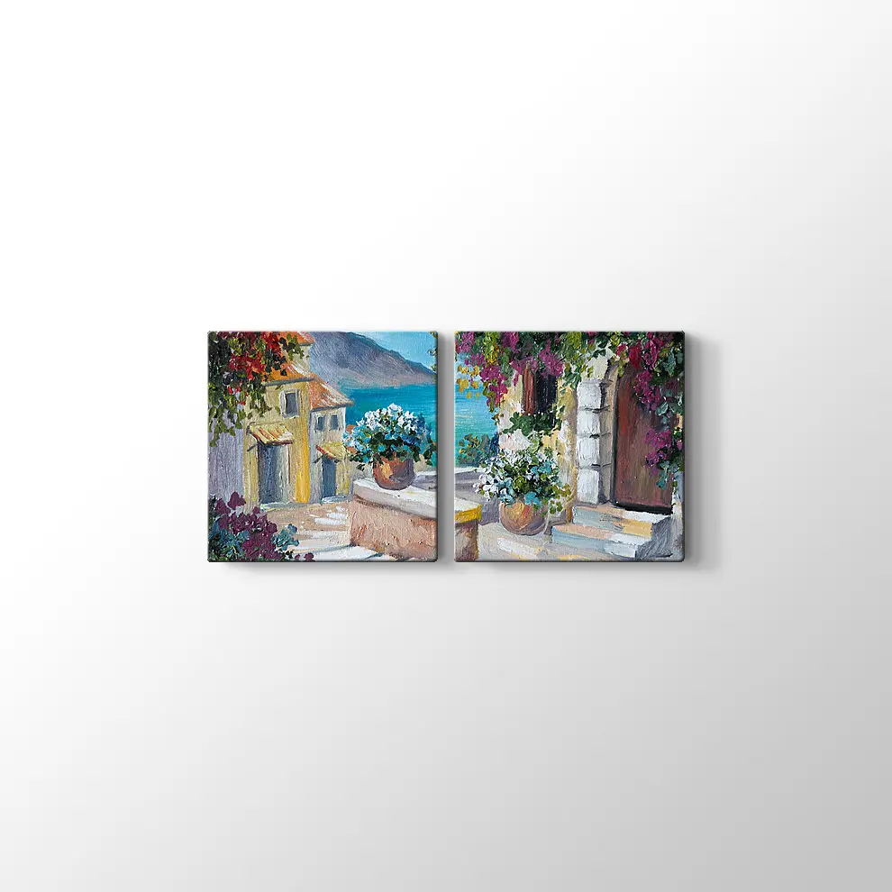 Bodrum Sokakları Kanvas Tablo